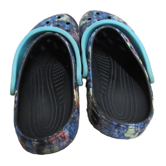 Color Splotch Crocs J6 M6 W8 Wide - Picture 3 of 7